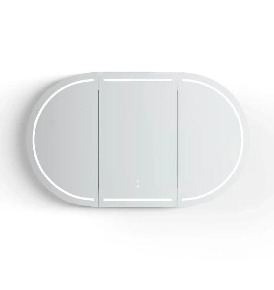 LED BONDI 1500x900 SHAVING CABINET - BLACK OAK