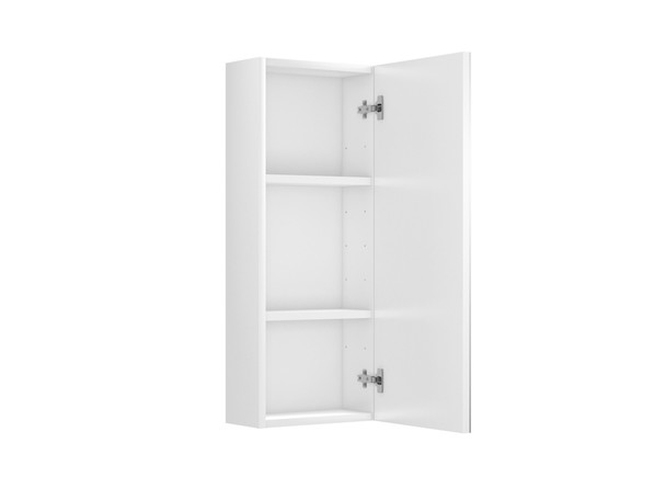 Side Hinged 300 Mirror Cabinet (White Gloss) - 12298