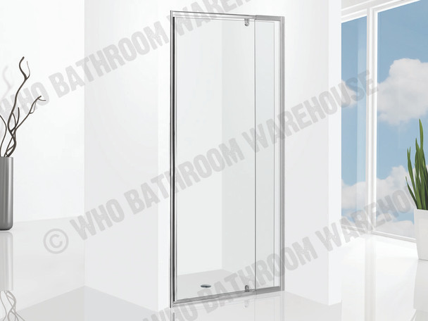 Project 850-1050mm Pivot DOOR Framed Shower Screen (Chrome) - 12496