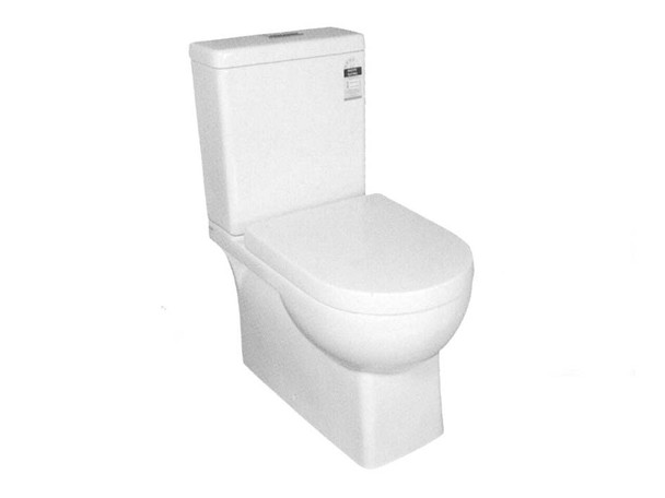 Neilsen Box Rim Wall Faced Toilet (White Gloss) - KDK 016