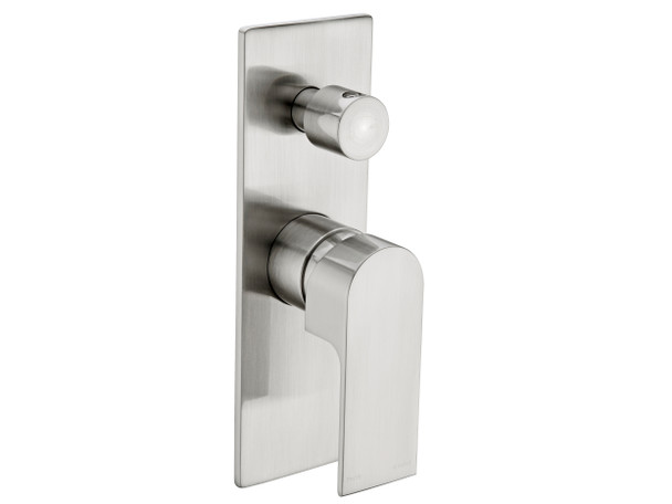 Bianca Diverter Wall Mixer Tap (Brushed Nickel) - 13948