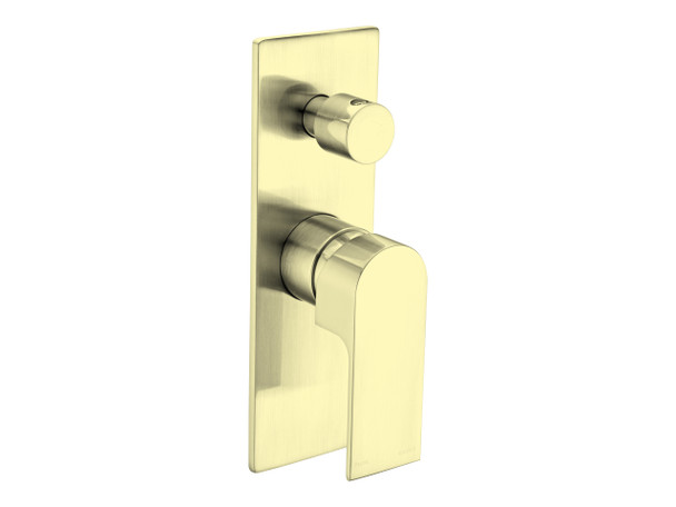 Bianca Diverter Wall Mixer Tap (Brushed Gold) - 14142