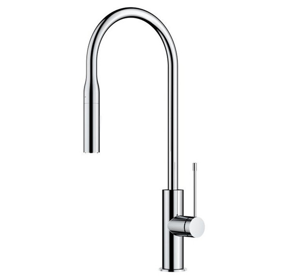 Aziz Pull Out Kitchen Mixer Chrome