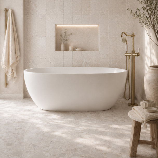 YARRA FREESTANDING BATH MATTE WHITE