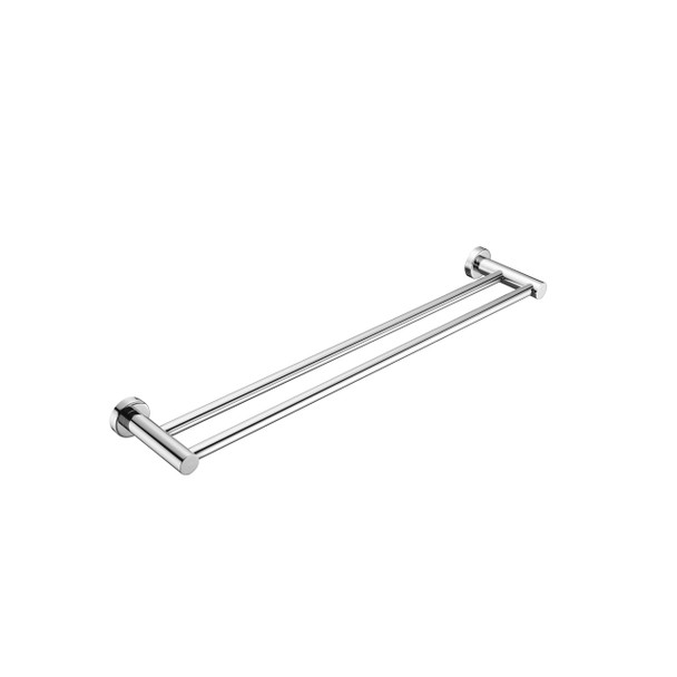 MECCA DOUBLE TOWEL RAIL 600MM CHROME