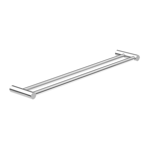 NEW MECCA DOUBLE TOWEL RAIL 600MM CHROME