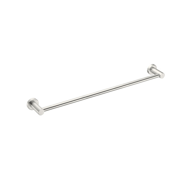 MECCA SINGLE TOWEL RAIL 600MM BRUSHED NICKEL