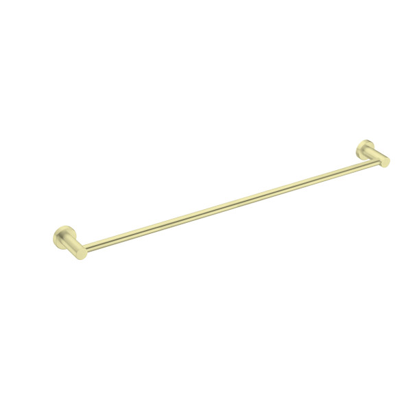 MECCA SINGLE TOWEL RAIL 800MM BRUSHED GOLD