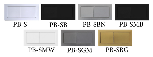 Rectangle Press Button (7 Colours Available)