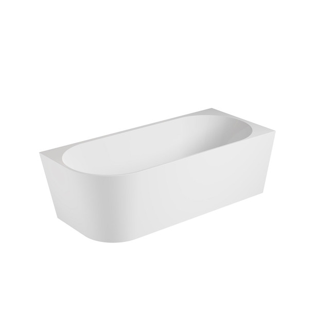 Clifton 1700 Right Corner Bath Gloss White