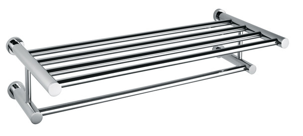 Samantha DLX Towel Rack Polished Chrome