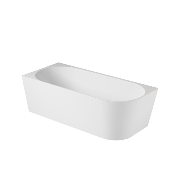 Clifton 1400 Left Corner Bath Gloss White