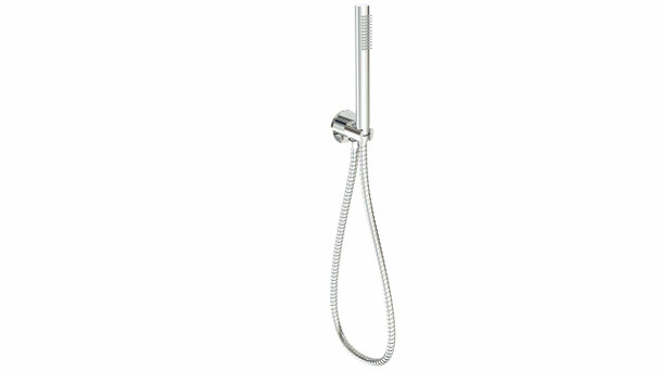 TUBE HAND SHOWER ON BRACKET CHROME