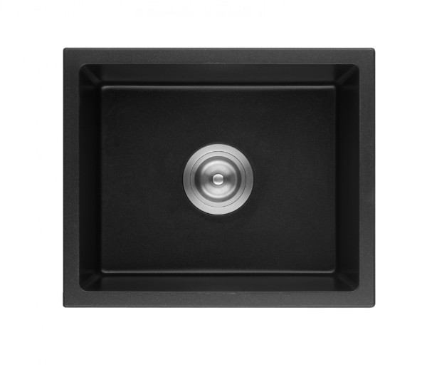 QUIN SINGLE SINK MATTE BLACK 730*460*226