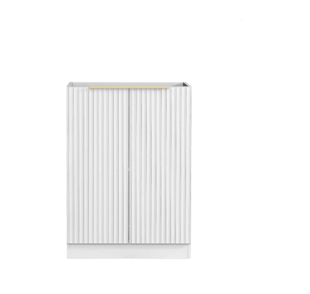 LAUNDRY BASE CABINET 630 - NOOSA FLUTED MATTE WHITE 