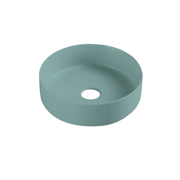 Luna 346mm Counter Top Basin - Matte Green