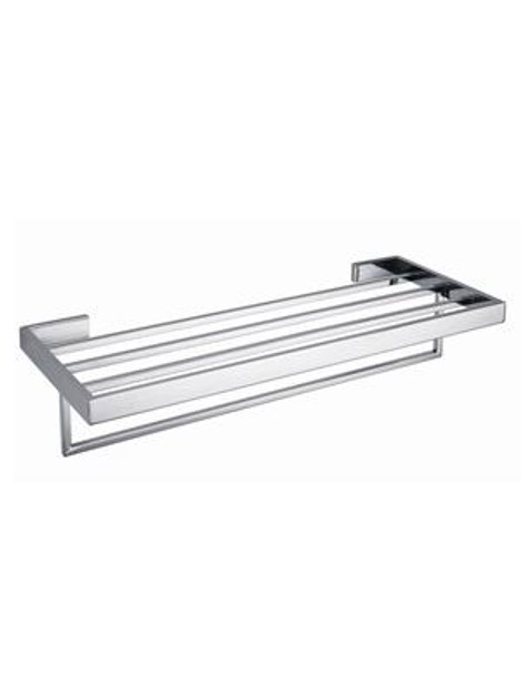 Damian DLX Towel Rack Polished Chrome