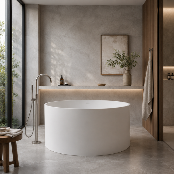 COMO FREESTANDING BATHTUB MATTE WHITE 1280MM