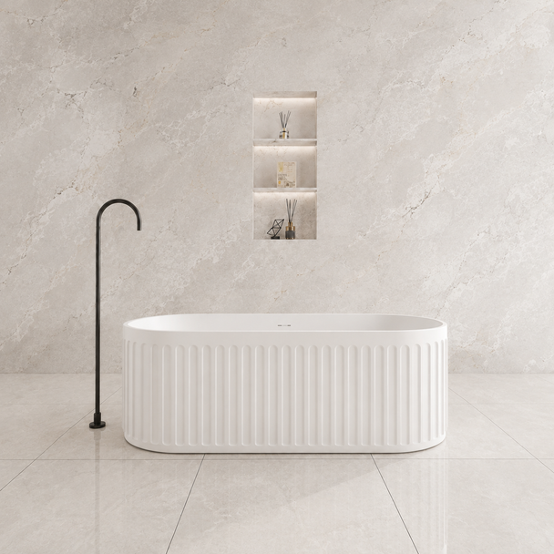 CASCADE FREESTANDING BATHTUB MATTE WHITE 1700MM