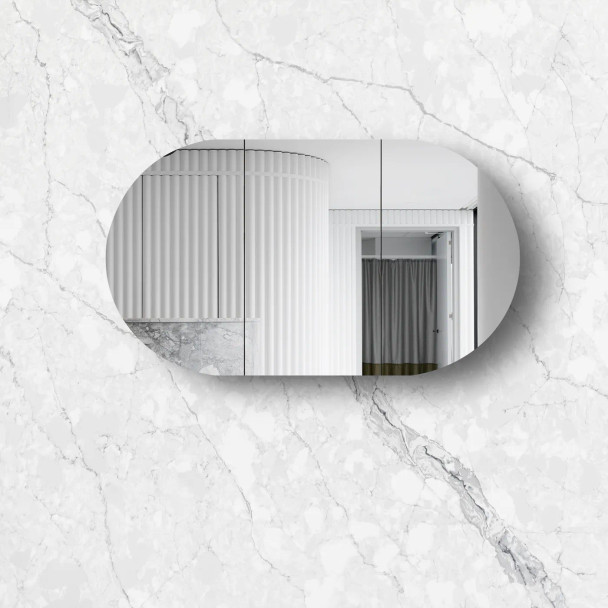 BONDI SHAVING CABINET SATIN WHITE