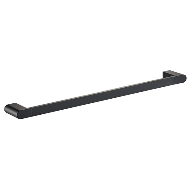 Flores Single Towel Rail 800 mm/Black Matt