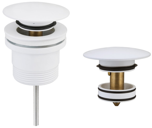 ACL 40mm UNIVERSAL POP UP WASTE GLOSS WHITE