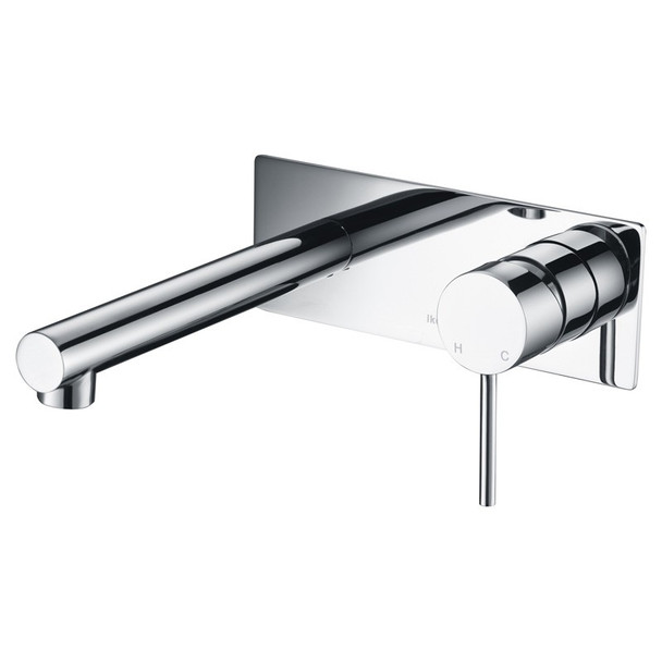 HALI WALL BASIN MIXER SET STRAIGHT SPOUT - CHROME 