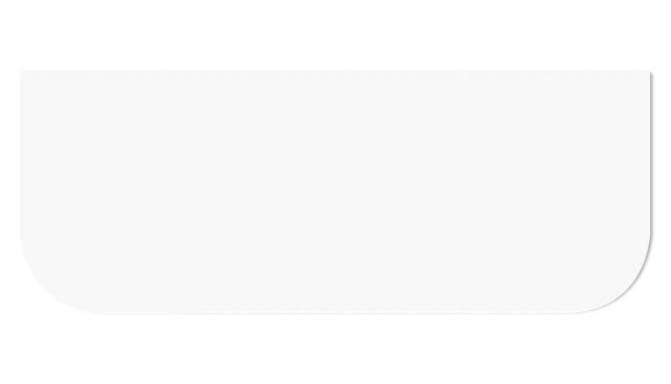 BONDI CURVED STONE TOP - PURE WHITE BONDI CURVED STONE TOP - PURE WHITE