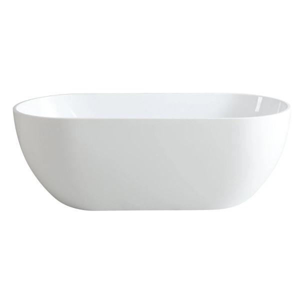 OLIVIA FREESTANDING BATH NO OVERFLOW - GLOSS WHITE