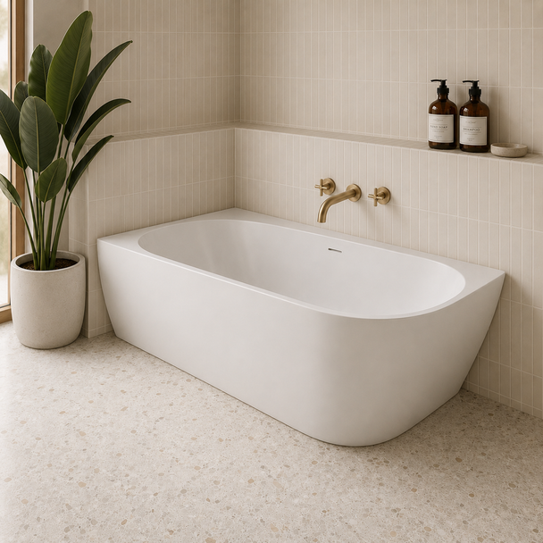 VENEZIA CORNER BATH WITH OVERFLOW