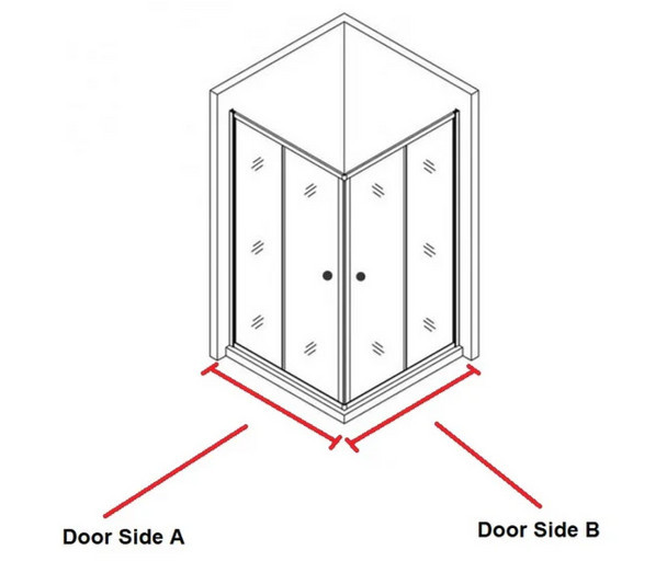AXEL SEMI-FRAME CORNER OPEN SLIDING DOOR GUN METAL