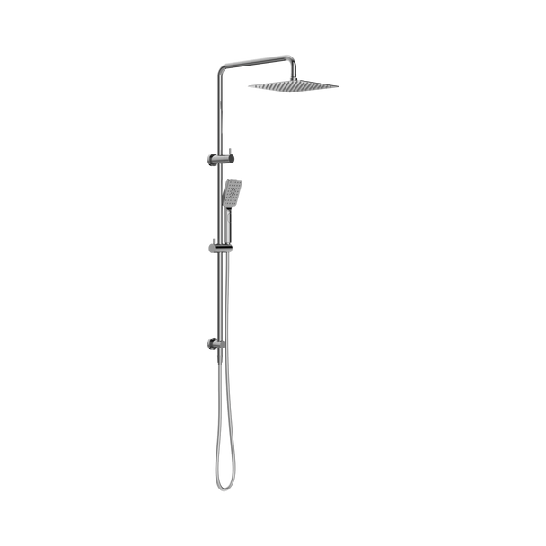 SQUARE PROJECT TWIN SHOWER - CHROME