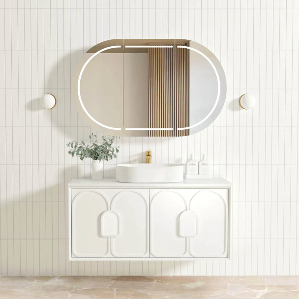 LAGUNA MARK II VANITY 1200MM - SATIN WHITE 
