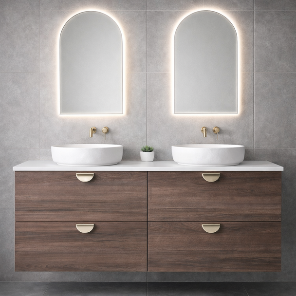 RED GUM WALL HUNG VANITY 4D 1800