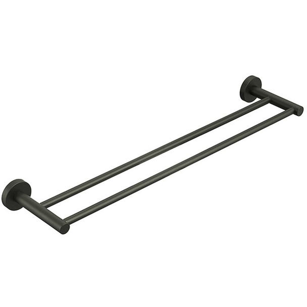 OTUS TOWEL RAIL DOUBLE 750mm - GUN METAL
