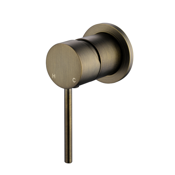 STAR MINI SHOWER MIXER 60MM - ANTIQUE BRASS