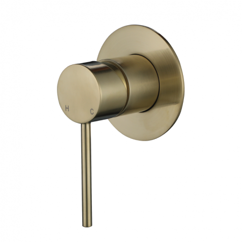 STAR MINI WALL MIXER 80mm - BRUSHED BRONZE/GOLD