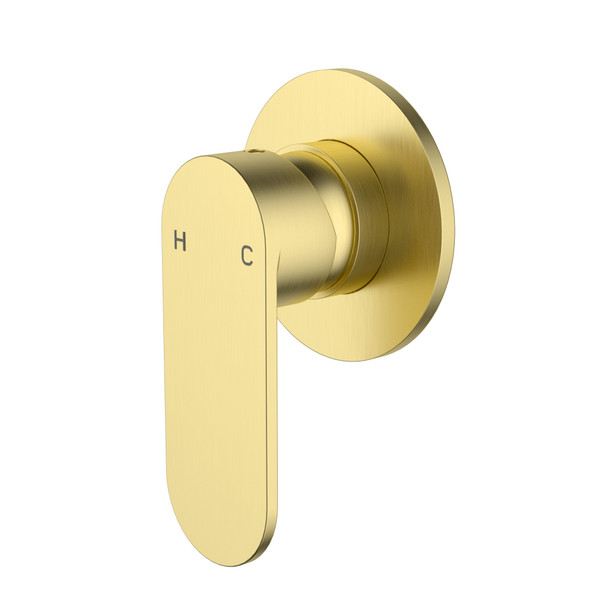 Sora SS Wall Mixer Trim Kits In Brushed Gold