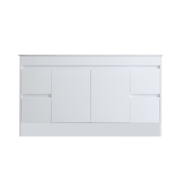 POLAR PVC FLOOR MOUNT VANITY - SINGLE BASIN - 1500mm