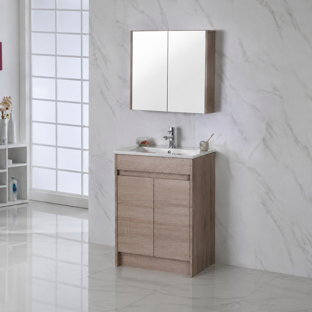 YORK SLIMLINE FLOOR STANDING VANITY 600mm