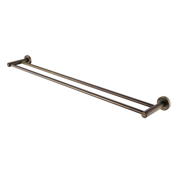 DOUBLE TOWEL RAIL 600MM - ANTIQUE BRASS
