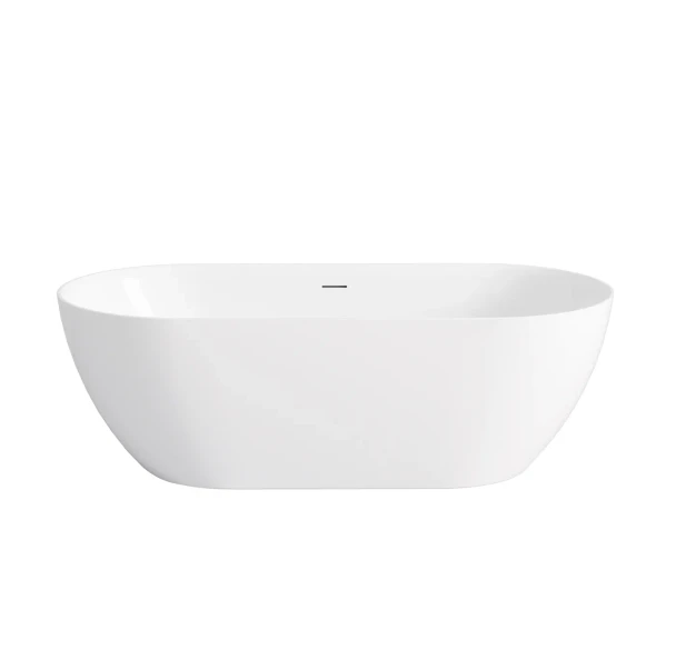 ATTICA MANOLO 1530 MATTE WHITE BATH WITH OVERFLOW