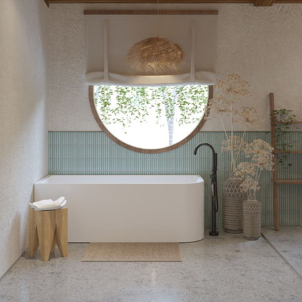 MODICA 1700 LEFT CORNER BATH GLOSS WHITE
