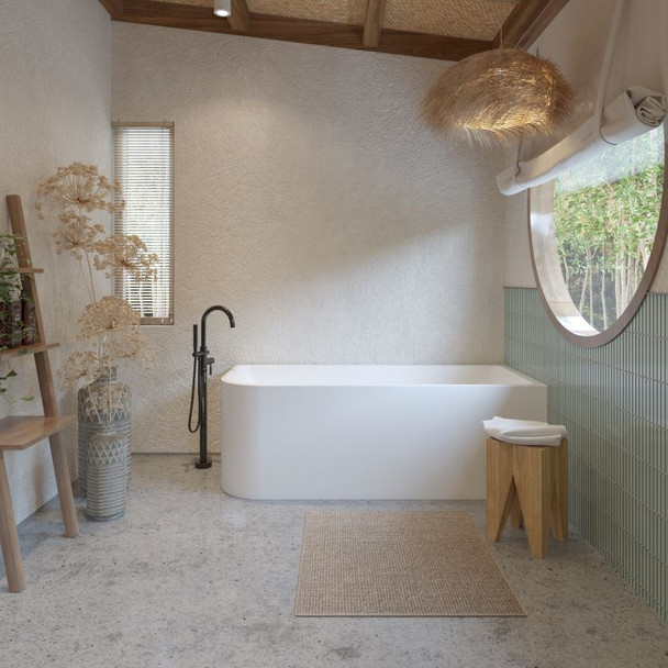 MODICA 1700 RIGHT CORNER BATH GLOSS WHITE