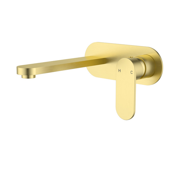 SORA WALL BASIN MIXER TIM KIT (BACKPLATE) - BRUSHED GOLD