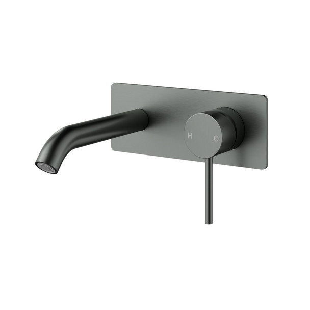OTUS SLIMLINE WALL BASIN MIXER (BACKPLATE) TRIM KIT - GUN METAL