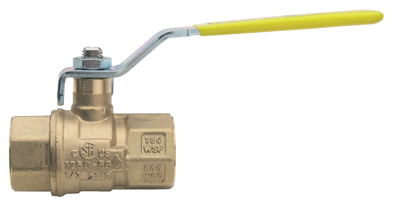 161N Brass ball valve, FNPT threaded, full port