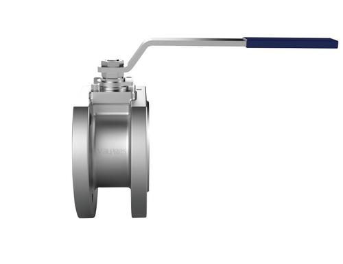 721V16 - Stainless steel ANSI class 150 flanged ball valve, full port.