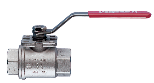 700001 - 2-piece stainless steel FNPT threaded ball valve, full port.