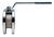 720016 - Stainless steel ANSI class 150 flanged ball valve, full port.
